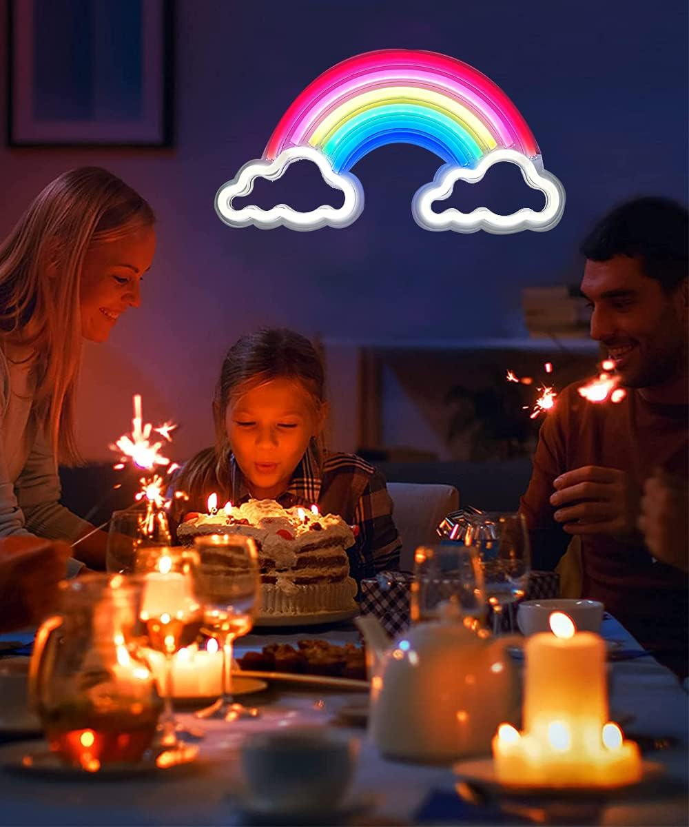 Rainbow Neon Signs for Hanging
