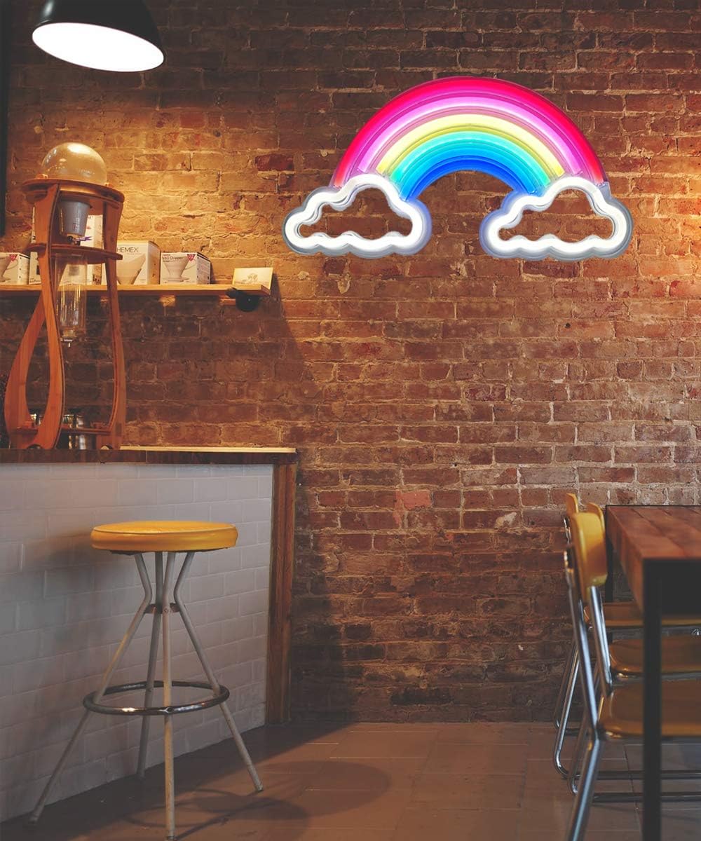 Rainbow Neon Signs for Hanging