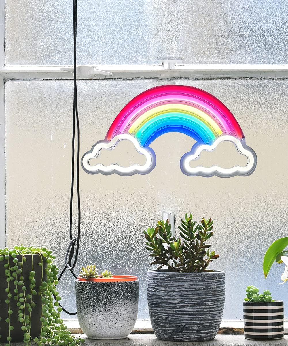 Rainbow Neon Signs for Hanging